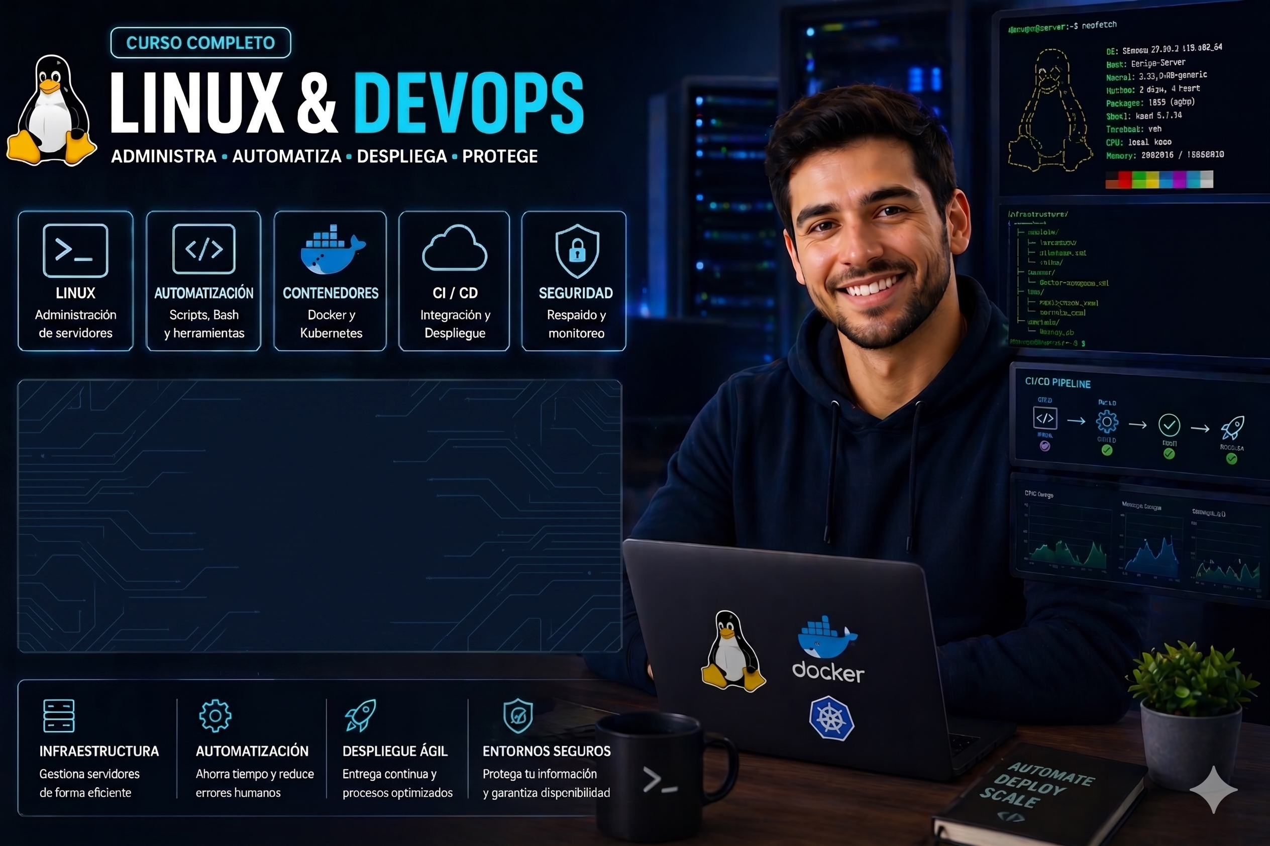 Cursos de Linuxt IT Wall
