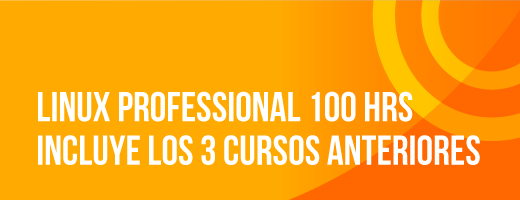 LINUX professional 100 hrs incluye los 3 cursos anteriores