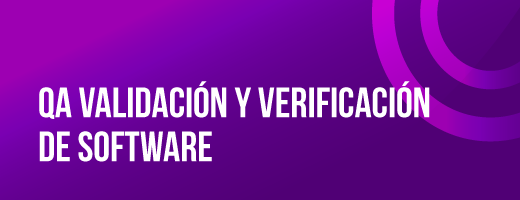 QA validación y verificación de software: